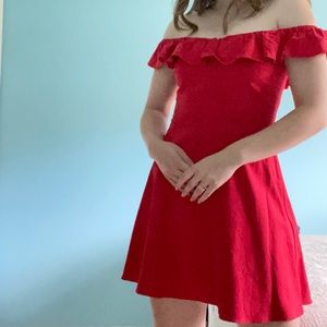 Zara red mini dress. Very gently used. USA size M.